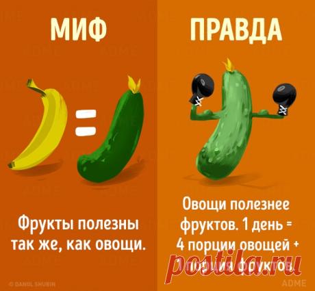 15 мифов о здоровом питании, в которые пора перестать верить