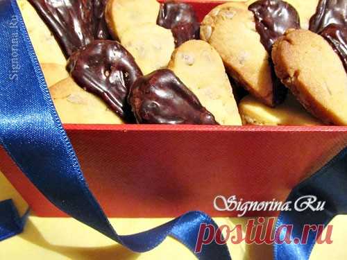 Нежное песочное печенье с семечками «Две половинки сердца»: рецепт с фото