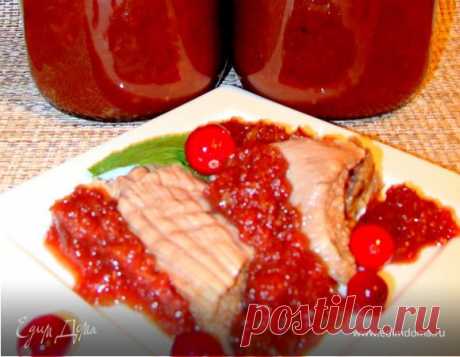 Сливово-яблочный острый соус к мясу. Ингредиенты: сахарный песок, вода, гвоздика