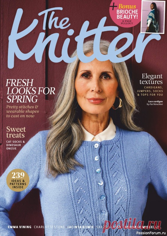 Вязаные проекты спицами в журнале &laquo;The Knitter №214 2025&raquo; | Журналы