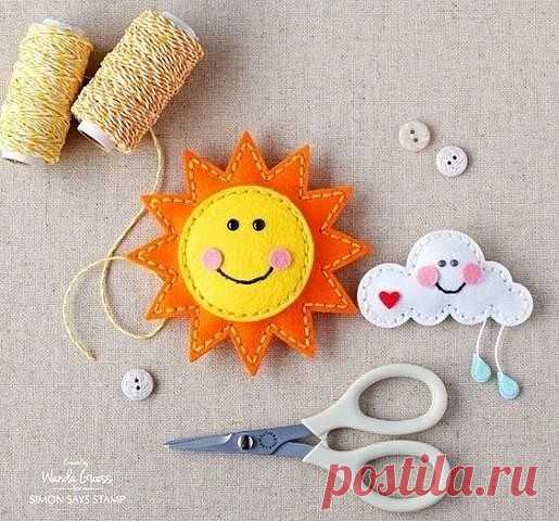 Милые игрушки из фетра своими руками. Выкройки