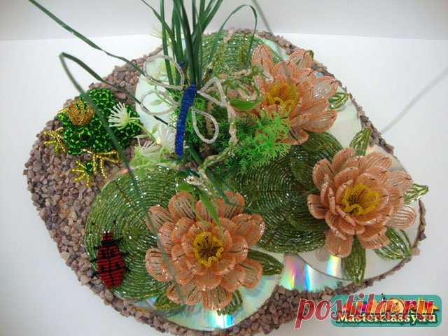 Композиция из кувшинок. Мастер класс с пошаговыми фото
