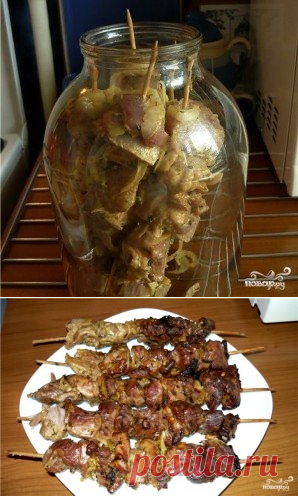 Шашлык в духовке в 3л банке - пошаговый рецепт с фото на Повар.ру
Шашлык на решетке в духовке  https://povar.ru/recipes/shashlyk_na_reshetke_v_duhovke-75276.html
Шашлык в духовке https://povar.ru/menu/shashlyk_v_duhovke/
