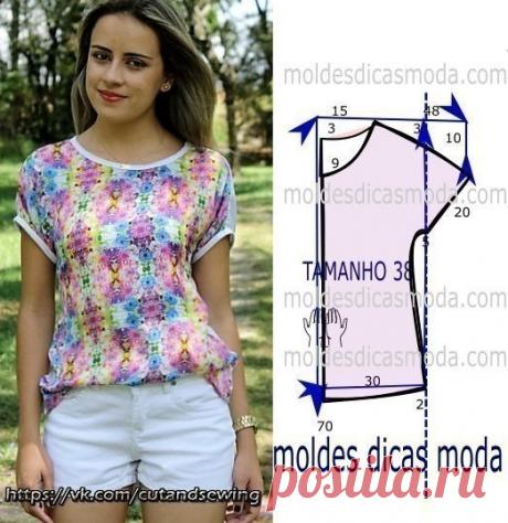 Выкройки блузок Размеры ЕВРО