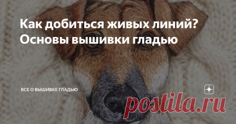 СТАТЬЯ с ценными советами по вышивке: Как добиться живых линий? Основы вышивки гладью Что такое по сути вышивка гладью?
