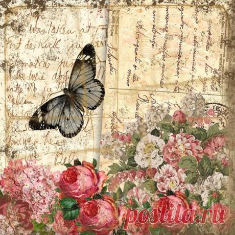 Декупажные картинки с бабочками