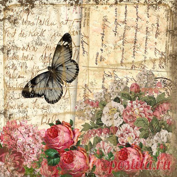 Декупажные картинки с бабочками