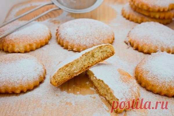 Молочные коржики из детства с ванилью