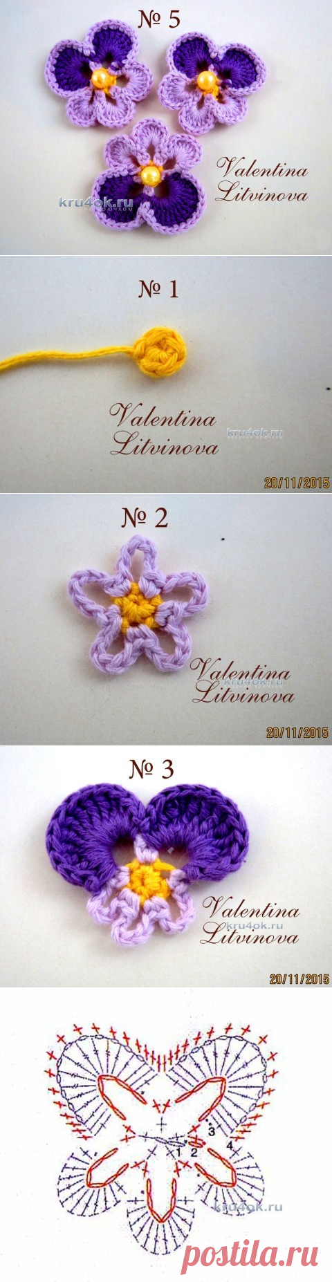 Цветочек Анютины Глазки. Мастер – класс