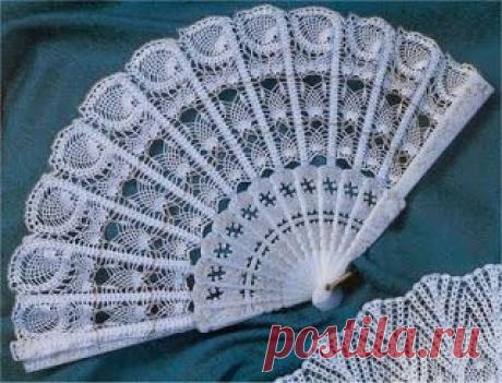 Веер крючком узором &quot;ананасы&quot;. Схемы. / hemamalenacositas.blogspot.com.br