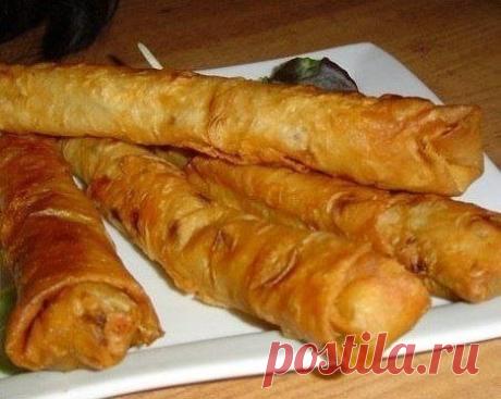 Горячая закуска из лаваша