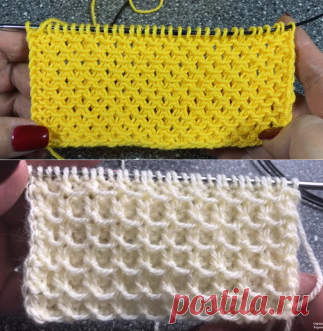 Простые в исполнении рельефные узоры спицами.