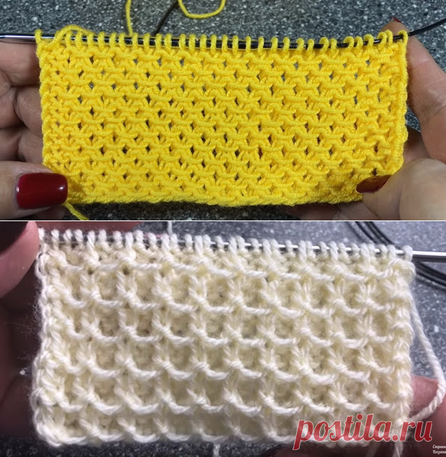 Простые в исполнении рельефные узоры спицами.