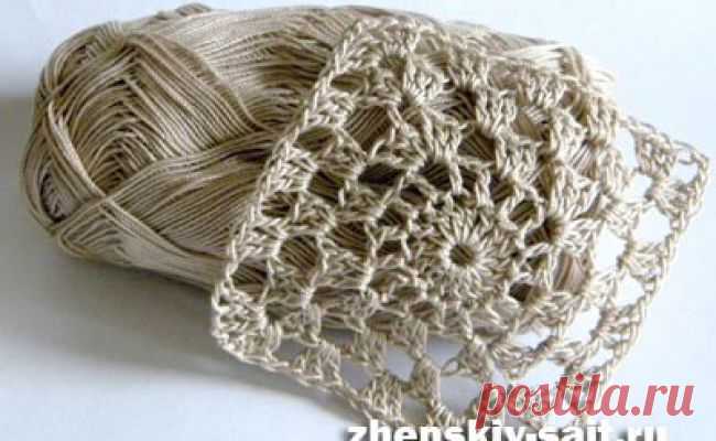 Бабушкин квадрат крючком: процесс вязания с фото + схема | Самый женский сайт