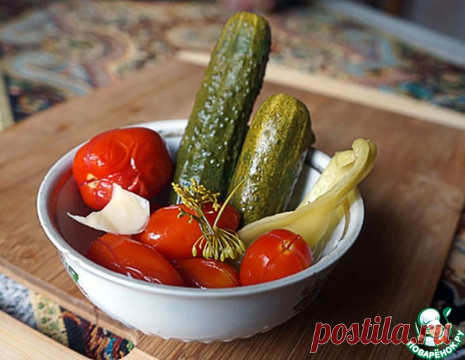 Малосольное овощное ассорти – кулинарный рецепт