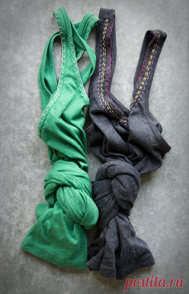 Вышитые майки Модная одежда и дизайн интерьера своими руками