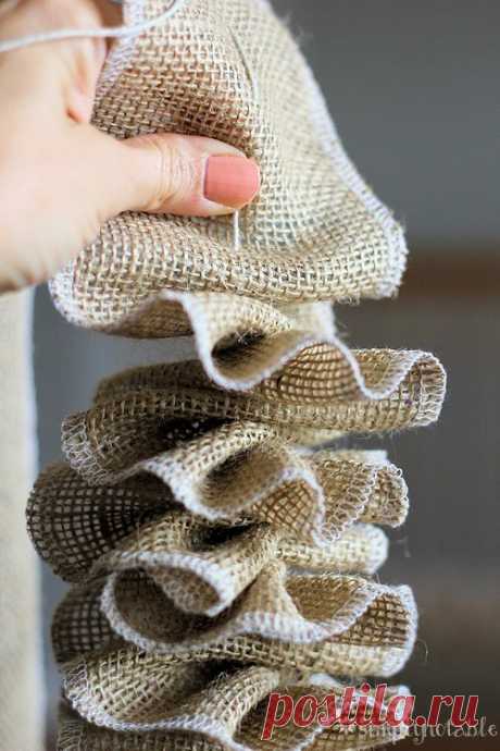Pretty Burlap Garland Tutorial - Simply Notable