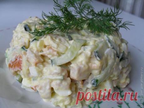 Салат с копчёной курицей / Рецепты с фото