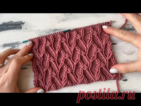 Интересный узор, легкий, изящный спицами