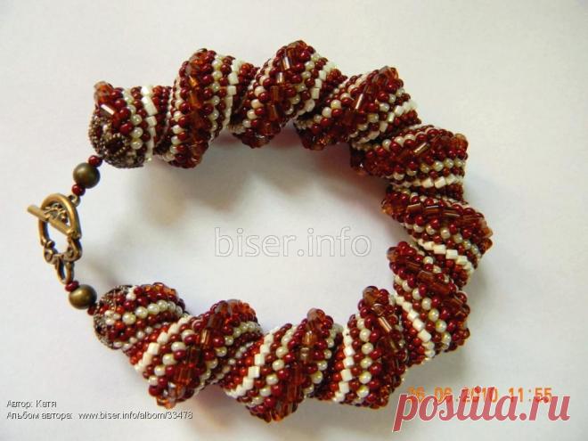 Браслет "Шоколад" | biser.info - всё о бисере и бисерном творчестве