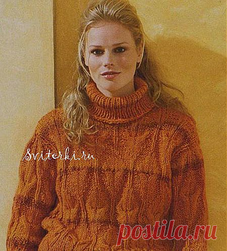 Вязание свитера узор
