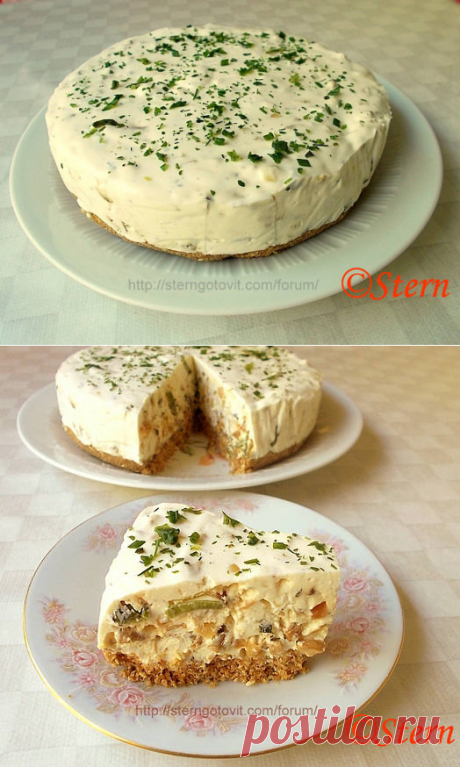 Закусочный торт «Грибной дождь»
