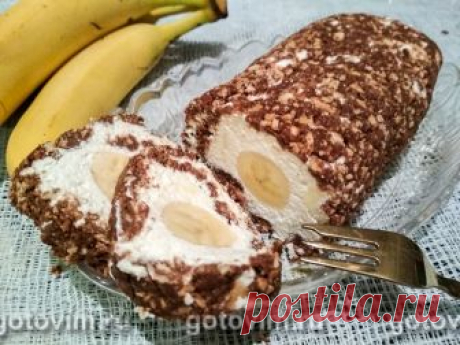 Рулет из печенья и творога без выпечки. Рецепт с фото В этом рецепте нет ни муки, ни яиц. И рулет не пекут в духовке. Из печенья и творога получился черно-белый рулет, для приготовления которого не пришлось включать духовку. Вместо духовки используется холодильник.

