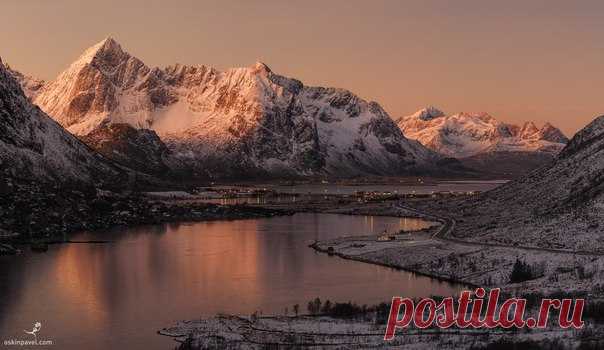 Утренняя звезда. Лофотенские острова, Норвегия. Автор фото – Павел Оськин: