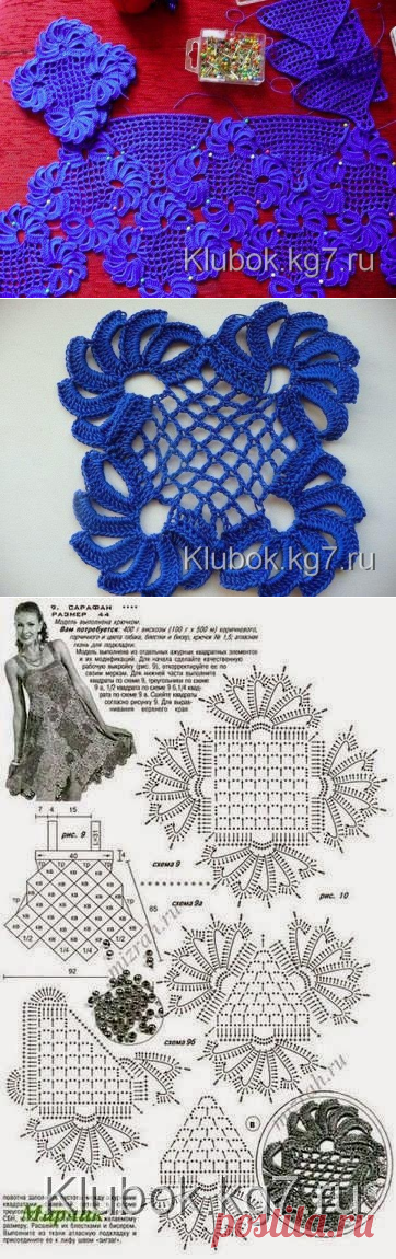 Ажурный узор крючком | Клубок