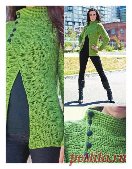 Жакет крючком