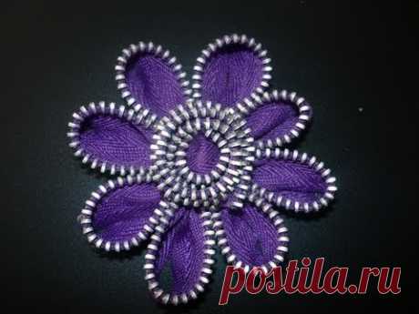 Como elaborar hermosas flores para el cabello con cierres, #050, Manualidades la Hormiga