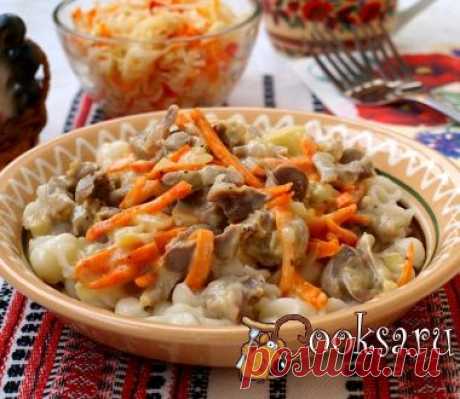 Куриные желудочки в сметанном соусе фото рецепт приготовления