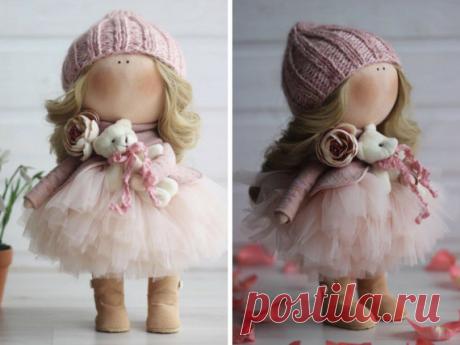 Handmade doll Puppen Bambole Baby doll Tilda by AnnKirillartPlace