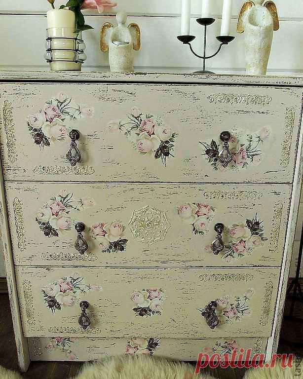 Купить Комод "Шебби-шик" - комод, мебель для дома, авторская мебель, шебби-шик