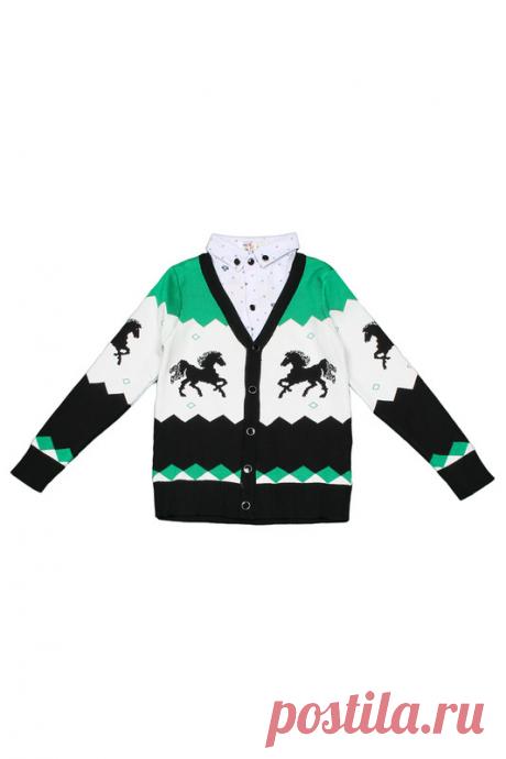 Купить Кардиган Patano XM8846 ЗЕЛЕНЫЙ, БЕЛЫЙ, ЧЕРНЫЙ со скидкой в интернет-магазине kupivip.ru - распродажа