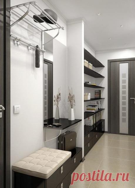 Дизайн узкой прихожей