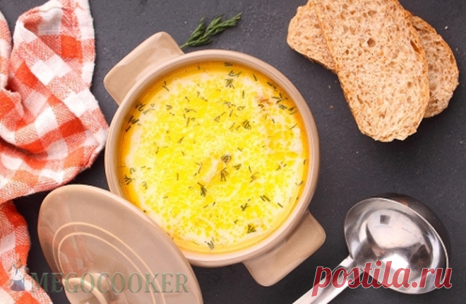 Рецепт сырного супа с семгой в мультиварке — MEGOCOOKER