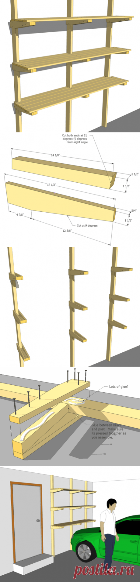 Garage shelf plans