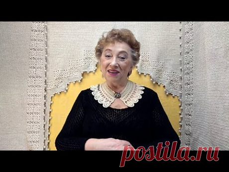 Воротничок с фестонами. Мастер-класс по вязанию крючком от О. С. Литвиной.