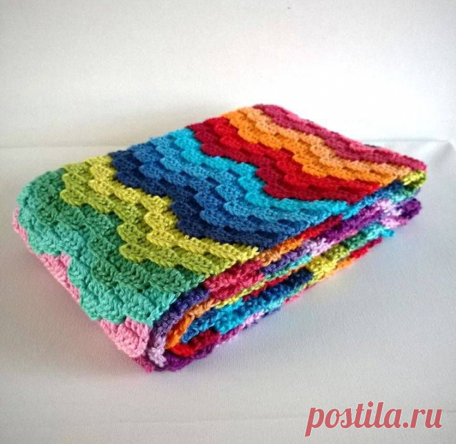 РАЗНОЦВЕТНЫЙ ПЛЕД.
