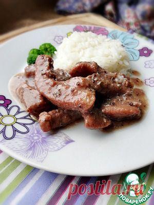 Свинина в соусе из черной смородины - кулинарный рецепт