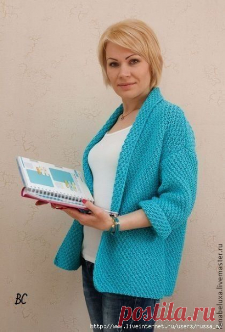 Жакет спицами жемчужным узором (ИДЕИ ДЛЯ ВДОХНОВЕНИЯ) – Журнал Вдохновение Рукодельницы