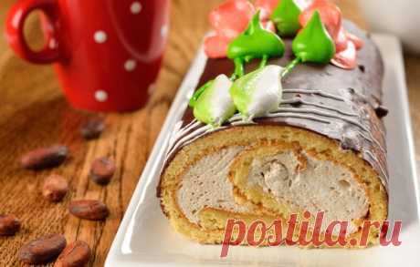 Бисквитный рулет.