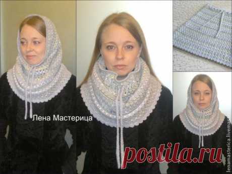 Шарф-снуд-труба крючком - Ярмарка Мастеров - ручная работа, handmade