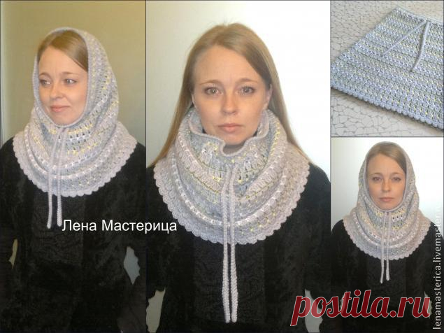 Шарф-снуд-труба крючком - Ярмарка Мастеров - ручная работа, handmade