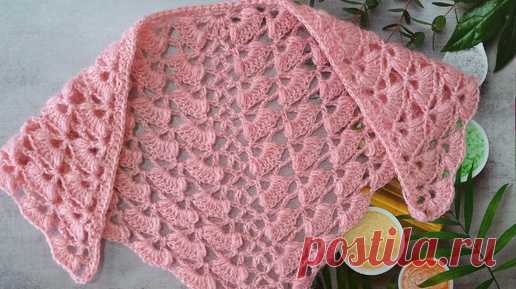 МК Узор для шали крючком 🌼 | Sveta Knitting | Дзен