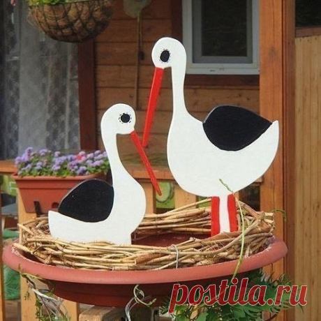 Фигурки из фанеры для украшения дачного участка. Идеи.