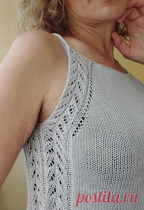 Летний топ из Сеам сакура. Схема узора
