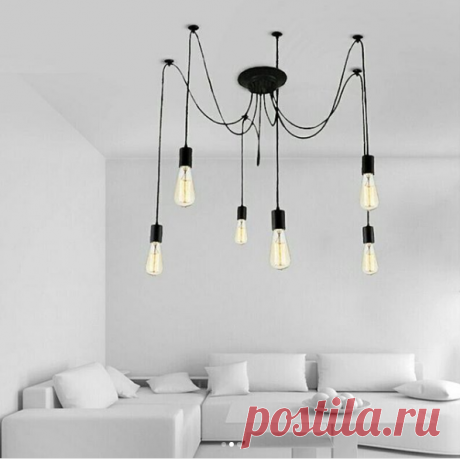 СТИЛЬНЫЕ СВЕТИЛЬНИКИ LOFT в Instagram: «Привет. А вот и всем полюбившаяся система "паук". Ставшая уже поистине одним из главных примеров Loft классики. К заказу доступен 6, 8, 10…» • Instagram
