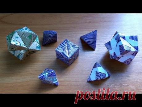 Простые оригами поделки для начинающих. Как сделать модуль сонобе. Сонобе ч.1